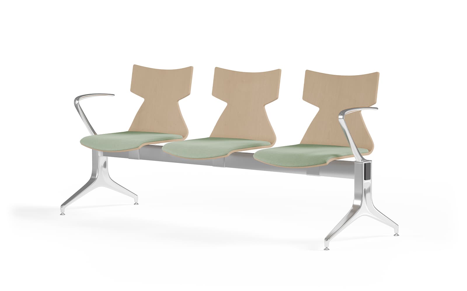 Kimbox Wood Bench – Banca 2 locuri din lemn de fag vopsit din lemn masiv
