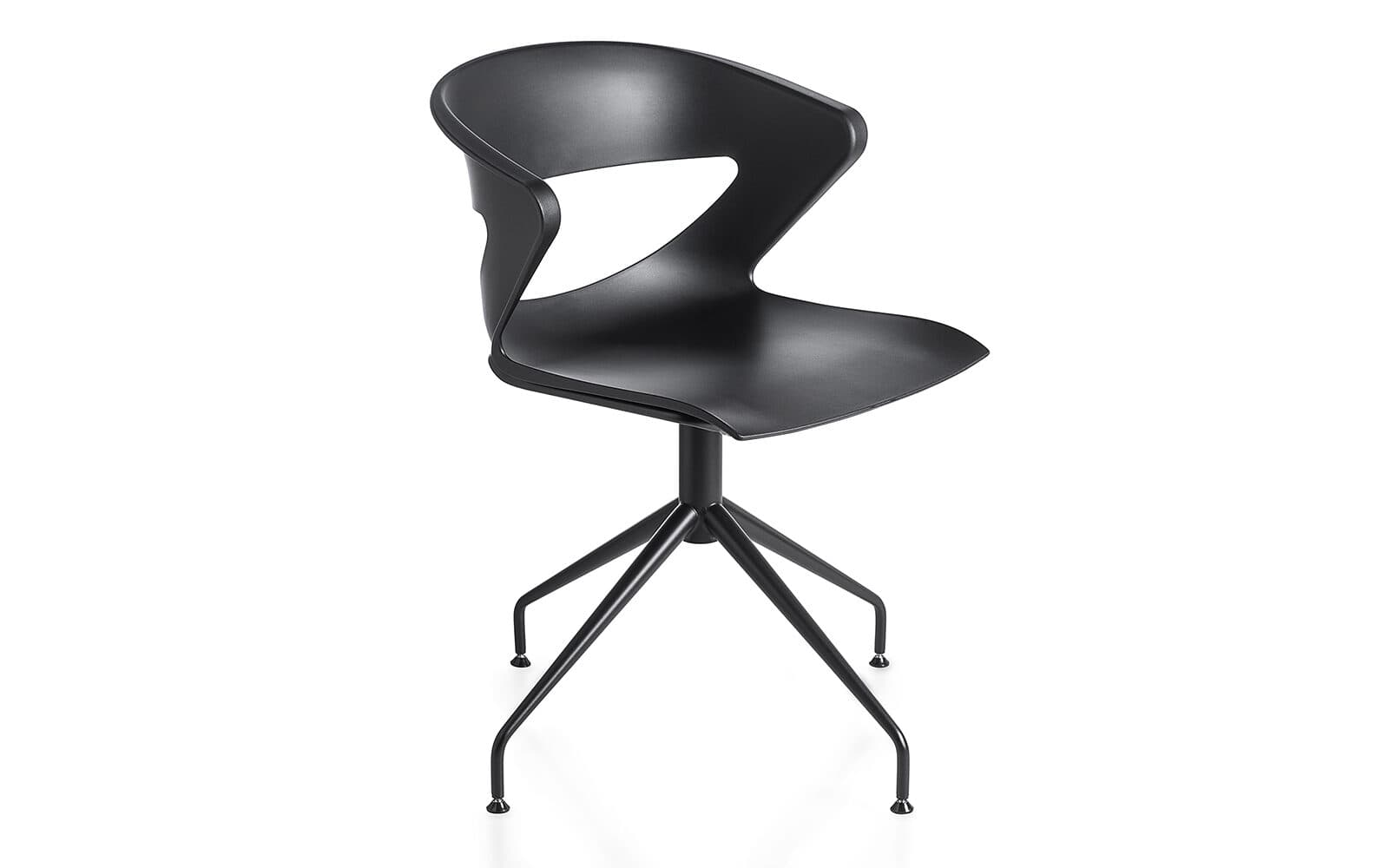 Kicca – Scaun pivotant cu 4 picioare fixe
