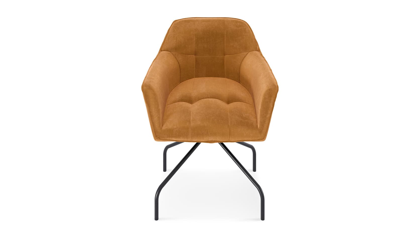 Scaun SILLA cu bază metalică, 62×83×62 cm