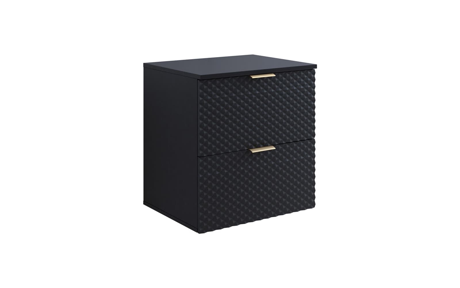 Corp de baie cu 2 sertare Liora, 60×63×49 cm din lemn masiv