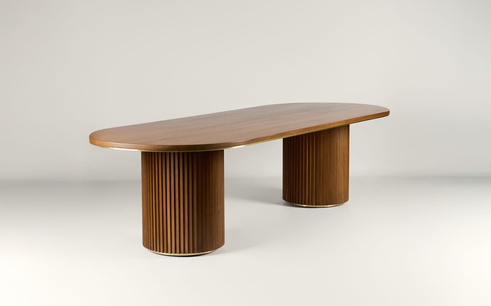 Masă de dining The Donald, lemn masiv, 300/240×110×75 cm