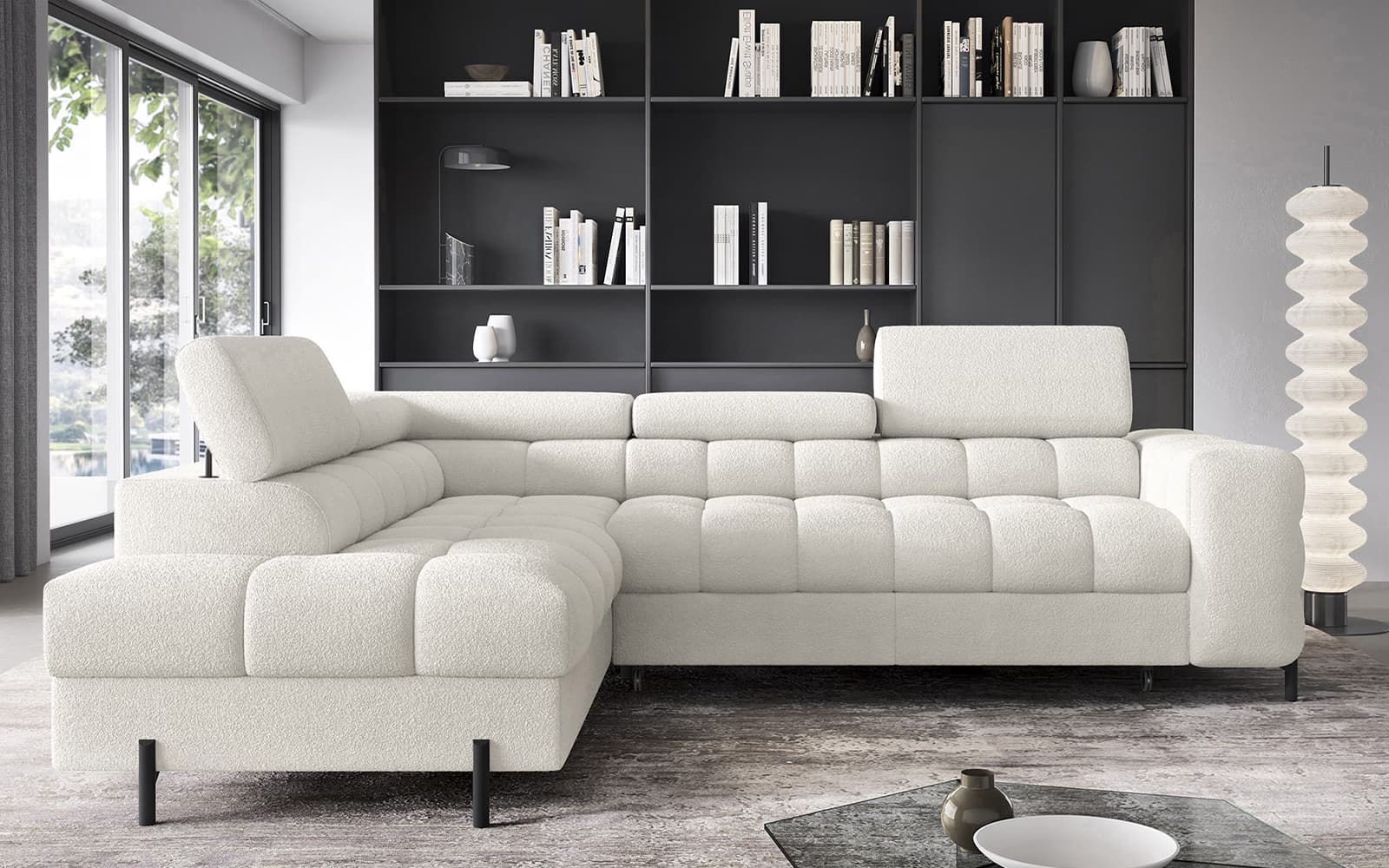 Colțar Ferry, Extensibil, 276x72x200, Material Royal 01 din lemn masiv