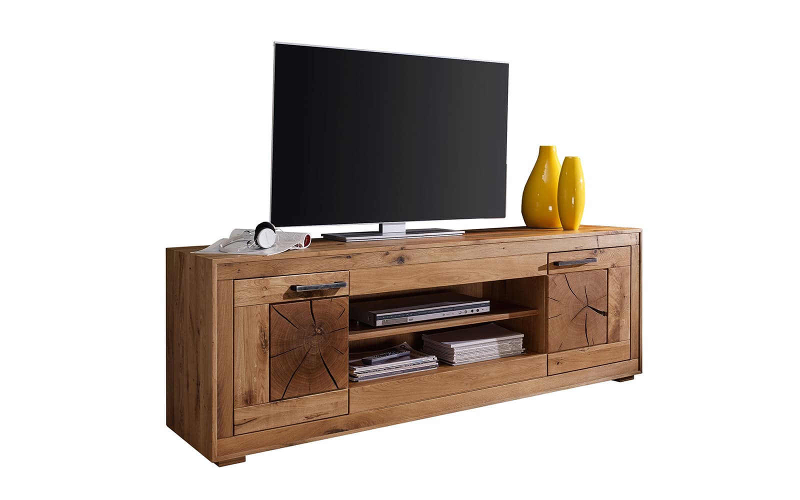Comodă TV Rustic Home, 200×46×62 cm din lemn masiv