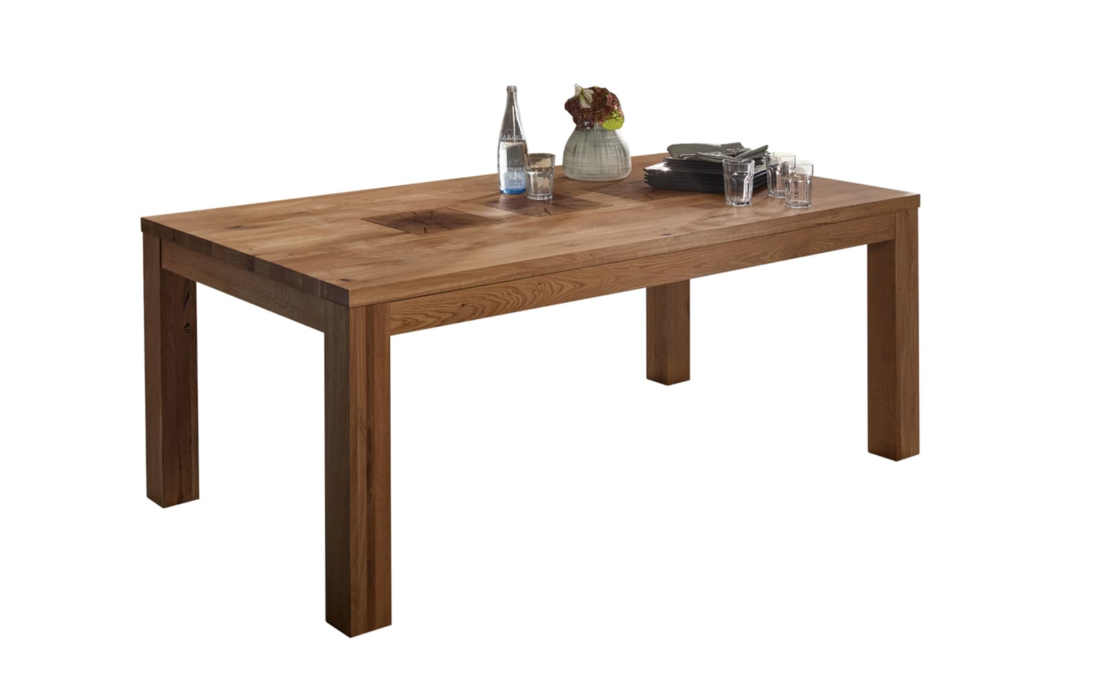 Masă dining Rustic Home, disponibilă în trei dimensiuni din lemn masiv