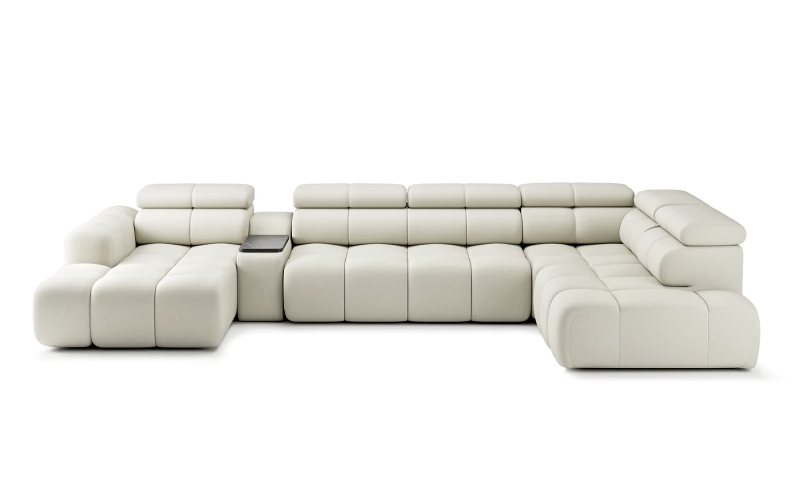 Colțar Bliss cu extensie electrică, 398×113 cm