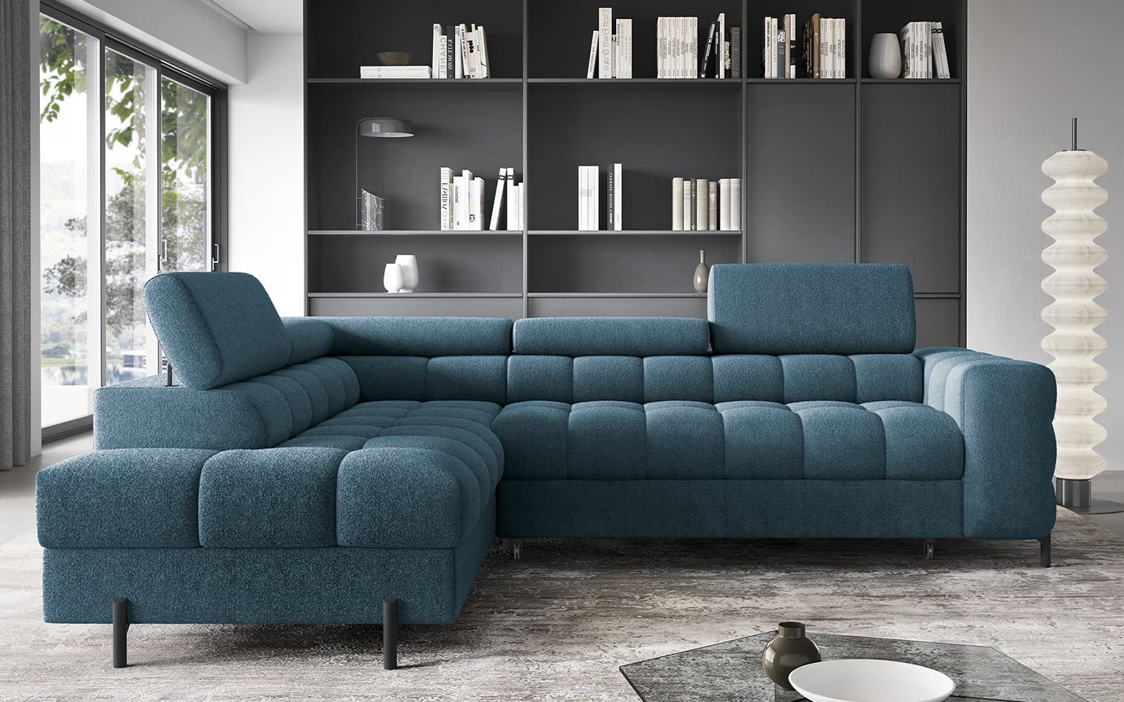 Colțar Ferry, Extensibil, 276x72x200, Material Amore 40 din lemn masiv
