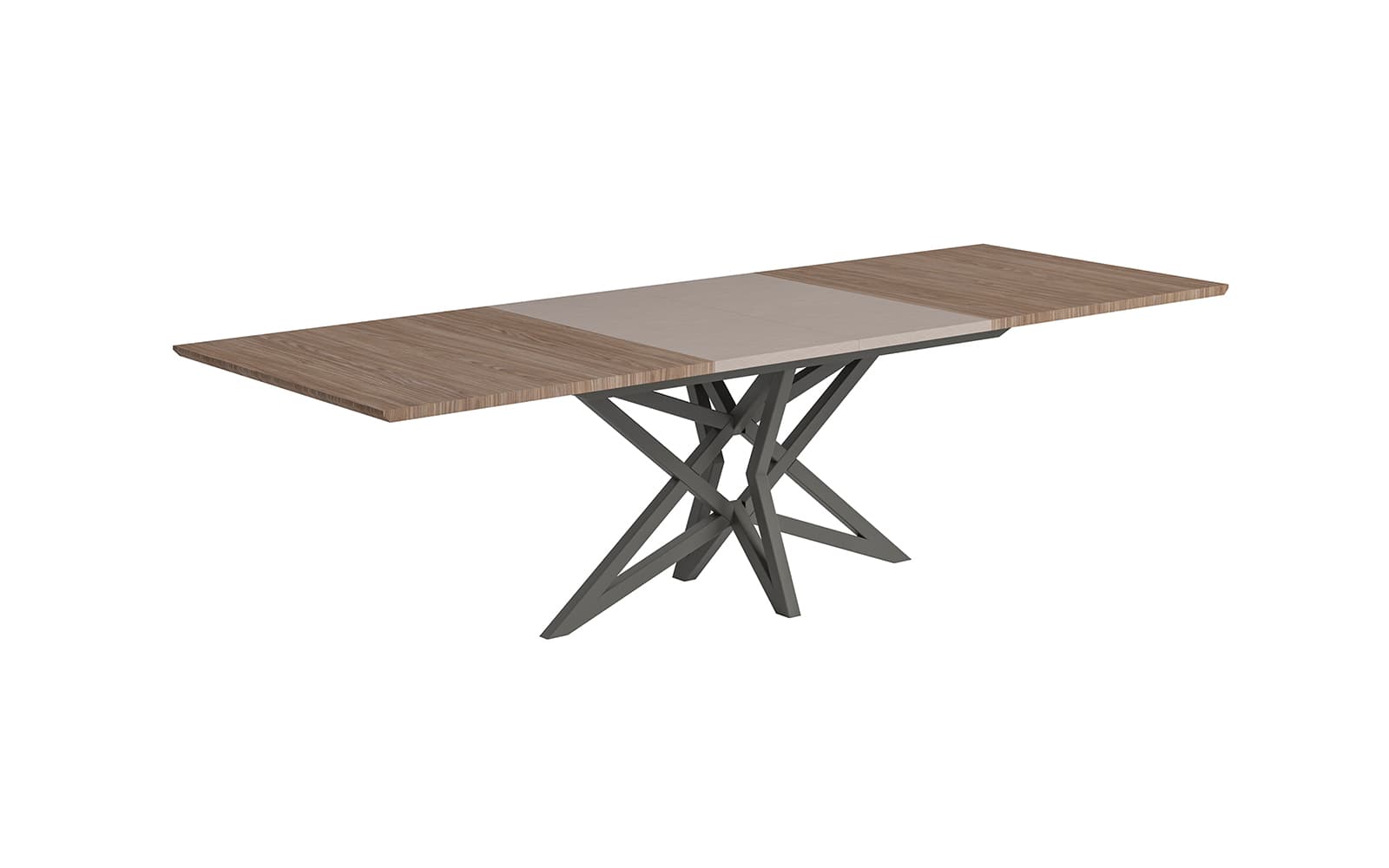 Masa de dining extensibilă Narla, 180×103 cm din lemn masiv