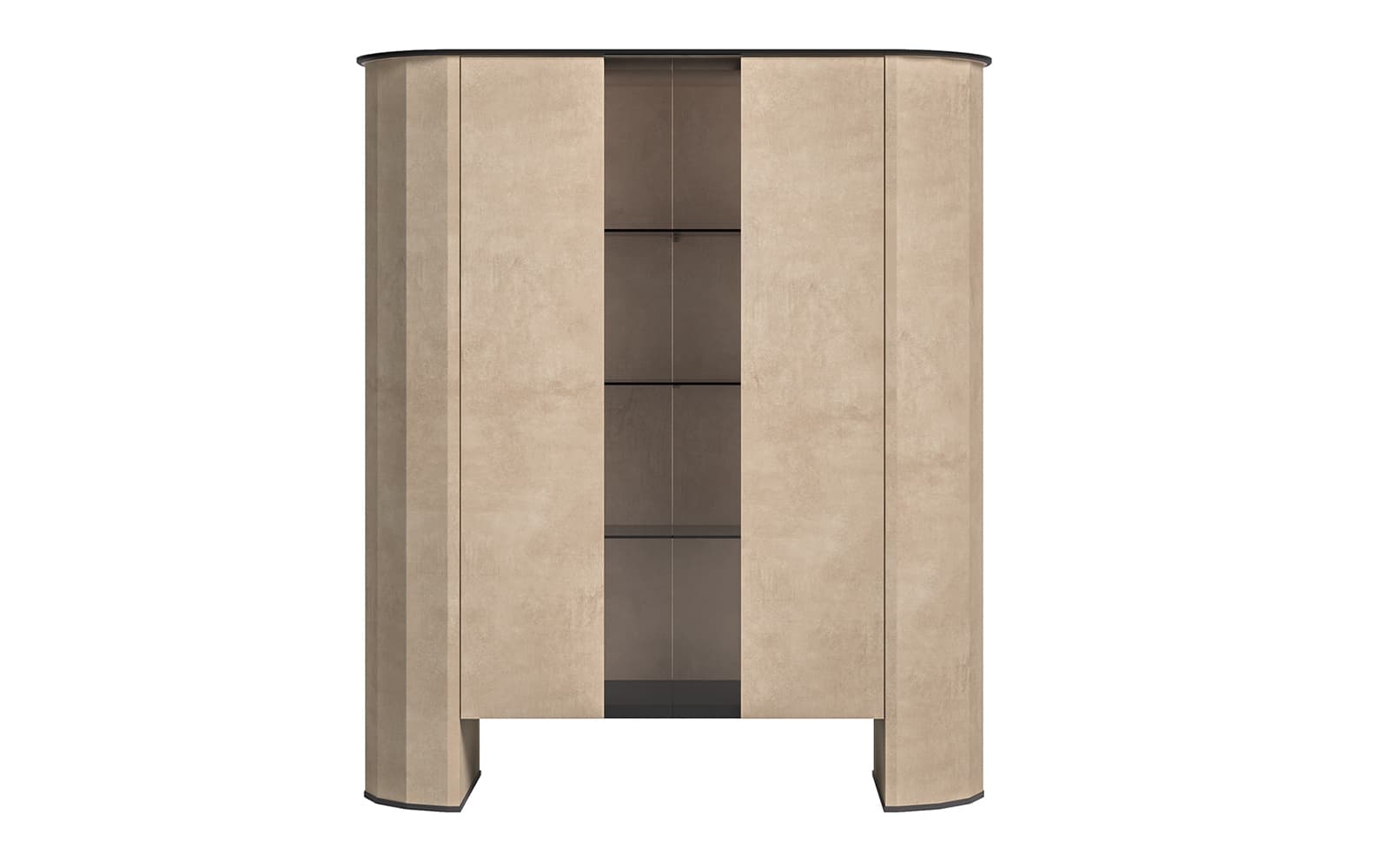 Vitrină Sable,134×50×156 cm din lemn masiv