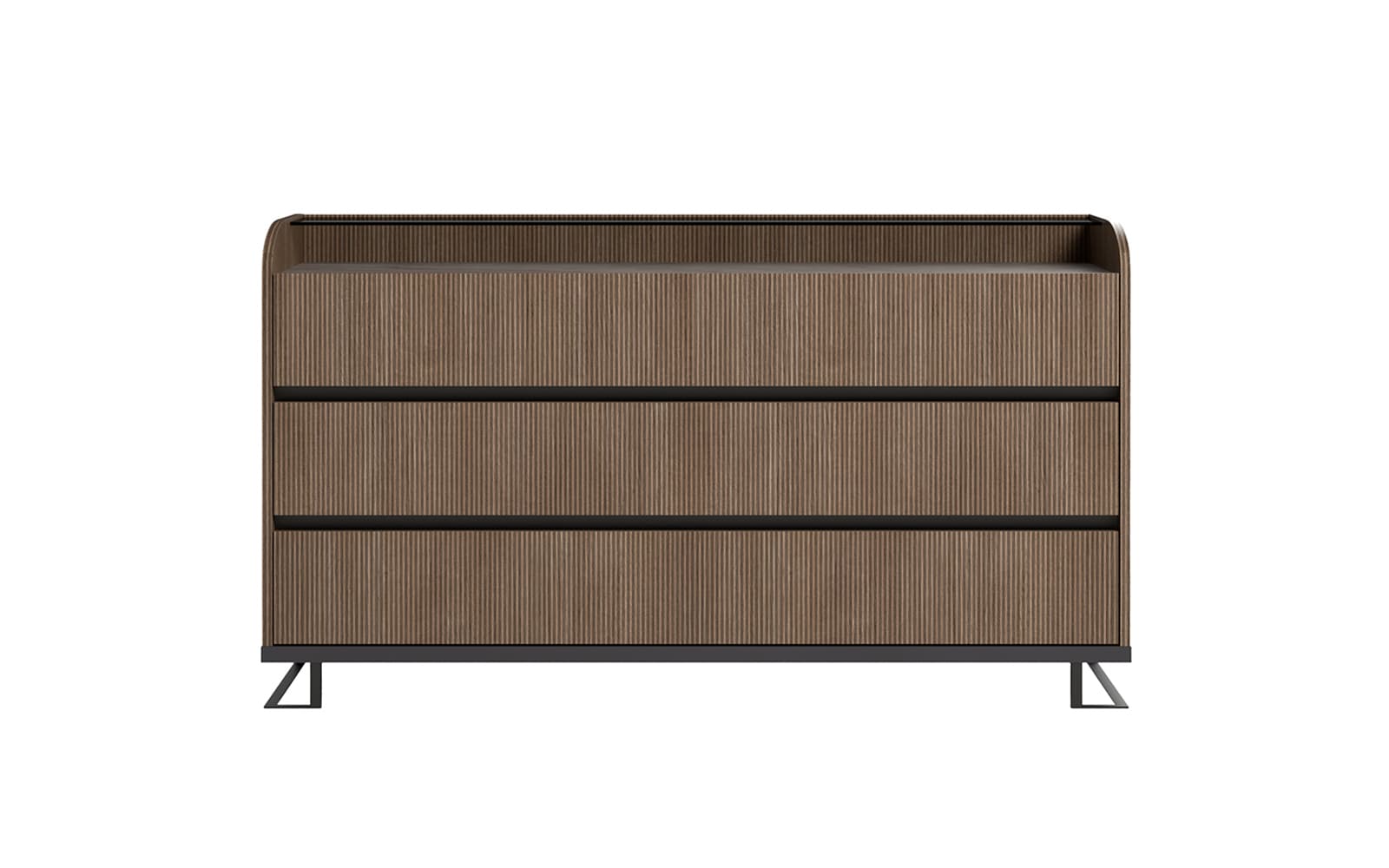 Comoda Eclat, 151×49×84 cm din lemn masiv