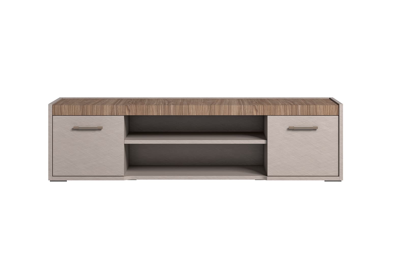 Comodă TV Narla, 3 uși, 174×46×46 cm din lemn masiv