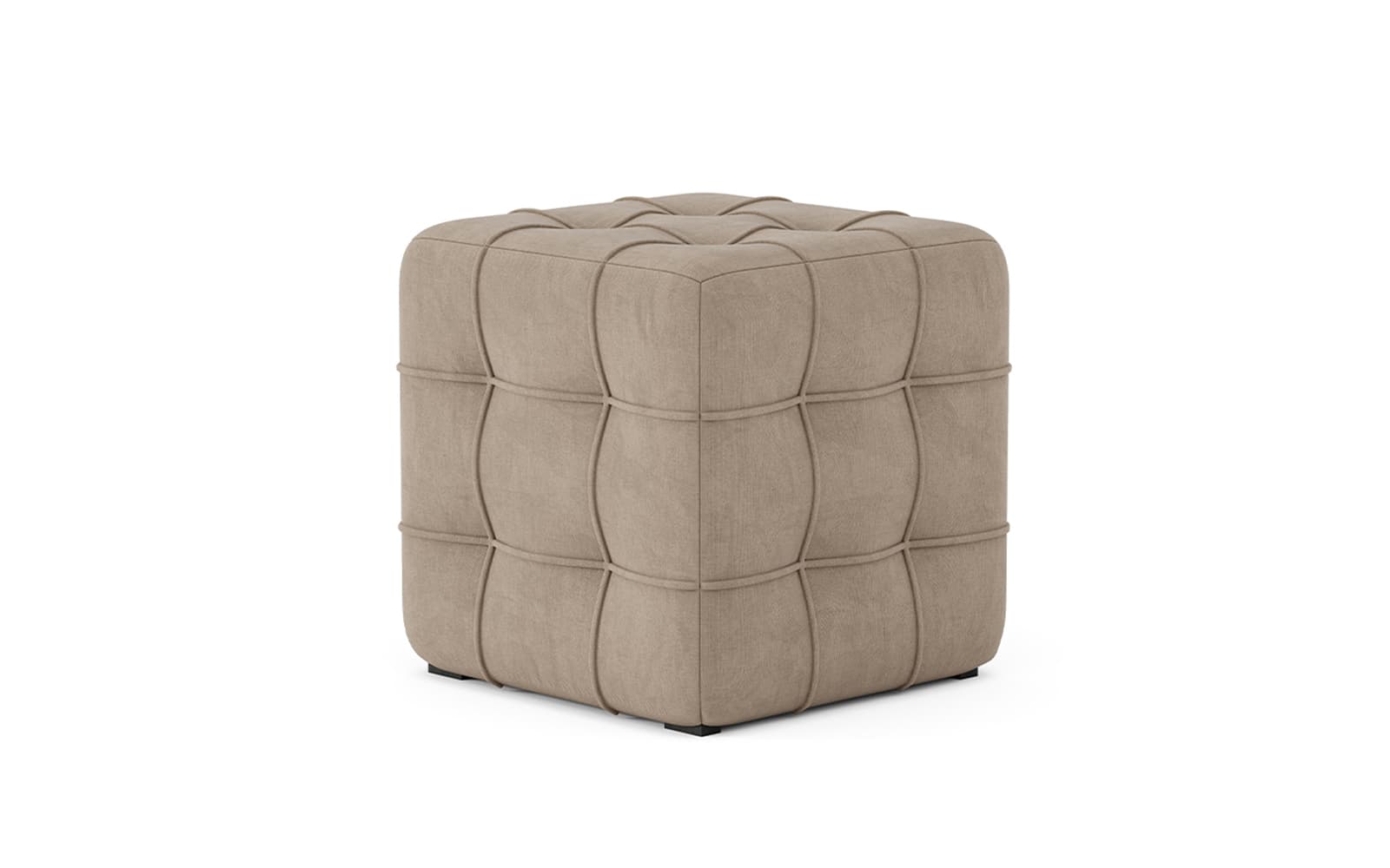 Puf Bambino, 45×45 cm din lemn masiv