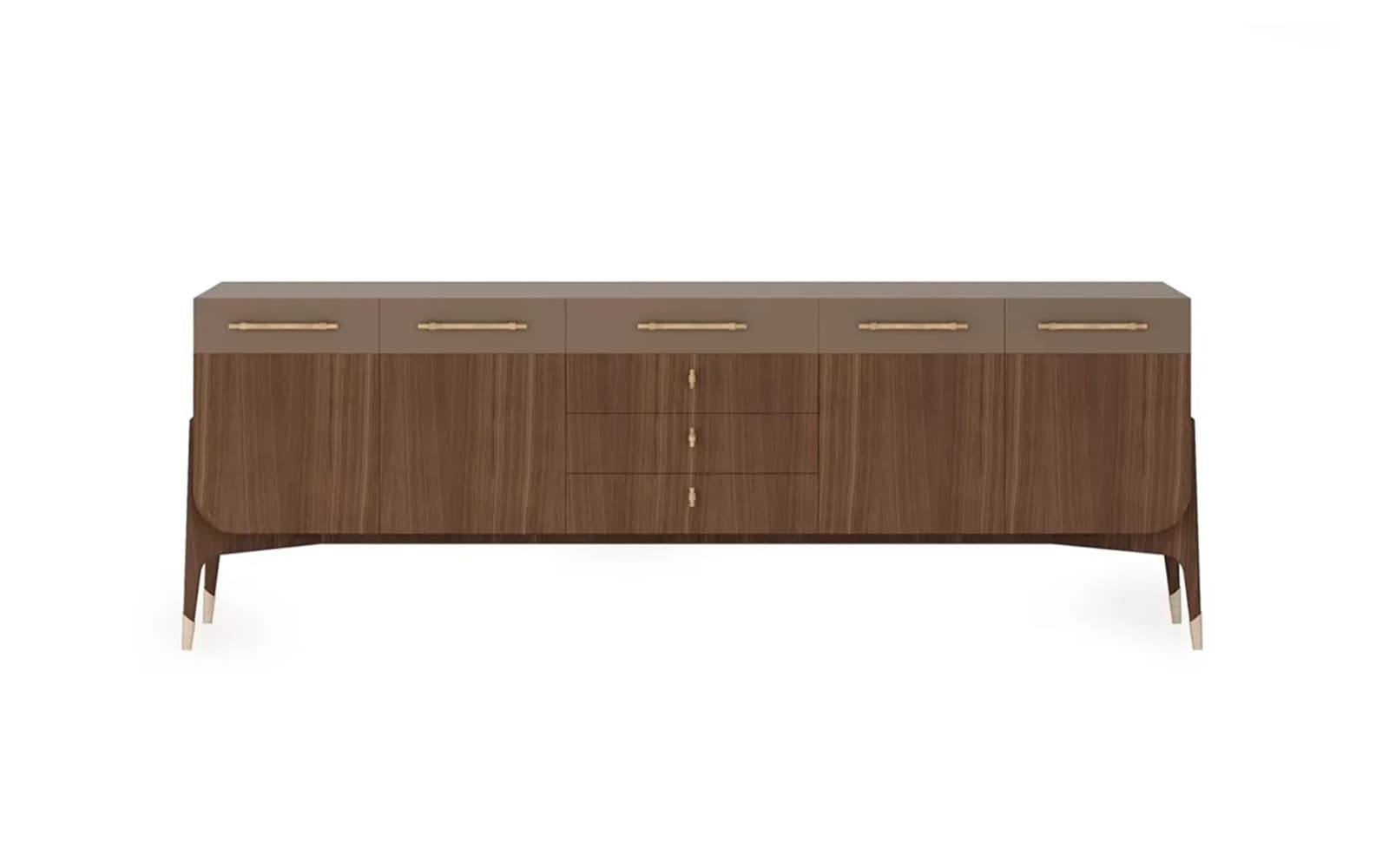 Comodă Capella, 225x56x80 cm din lemn masiv