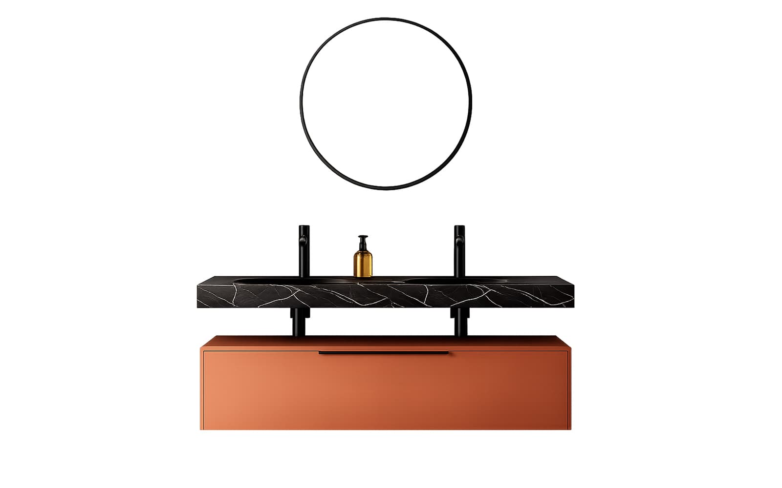 Set mobilier baie suspendat Avena 100 cm, Personalizabil