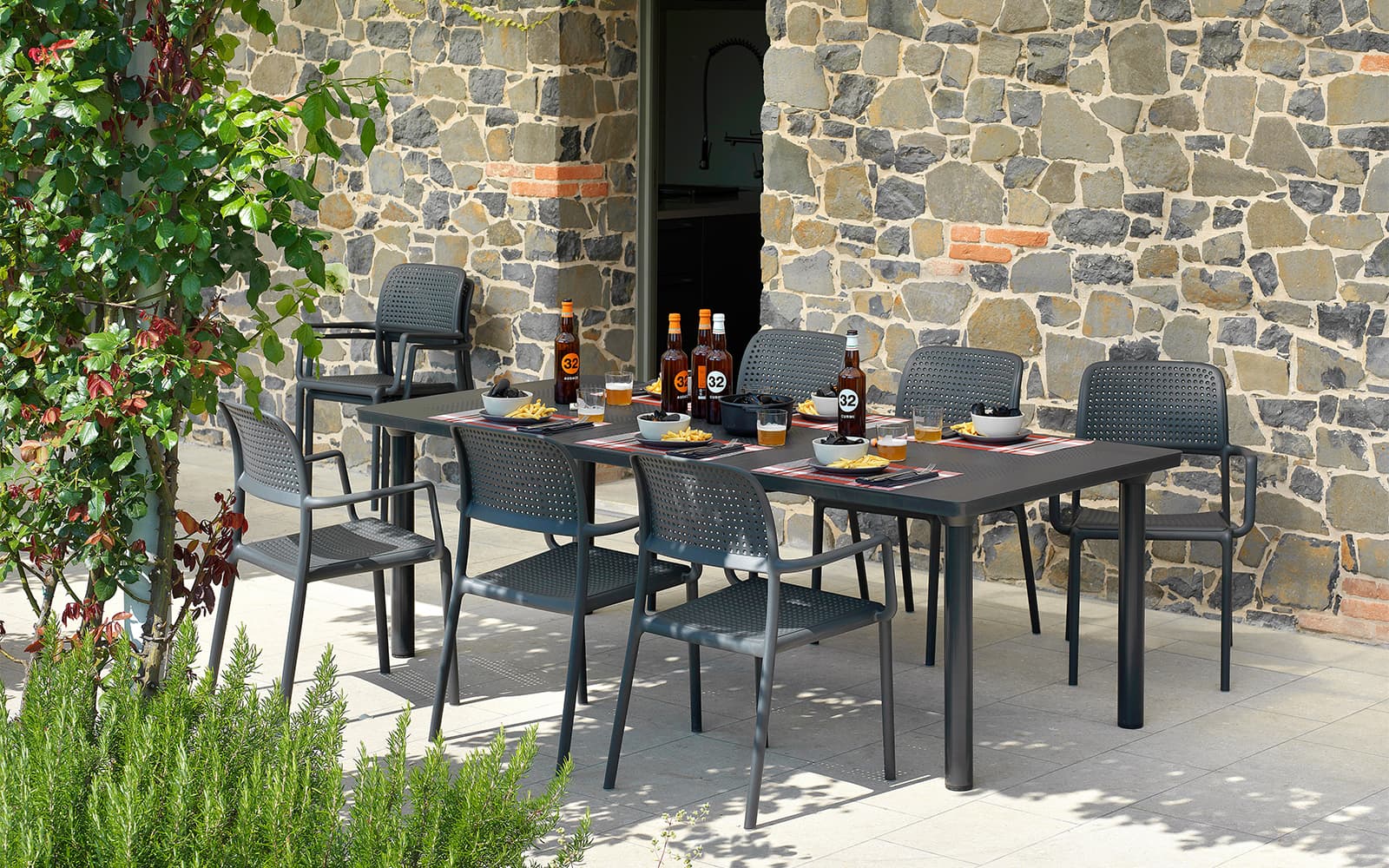 Set masa exterior Libeccio, Nardi