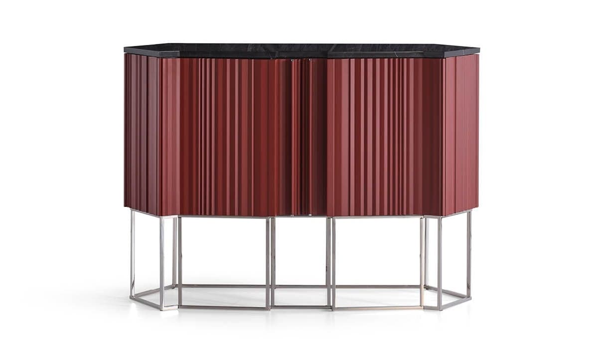 Vitrină Pentos, 127x50x90 cm