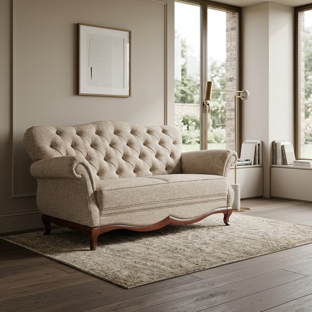 Canapea Milan I, Lemn Masiv, 172/126 x 90/56 x 98/46 cm