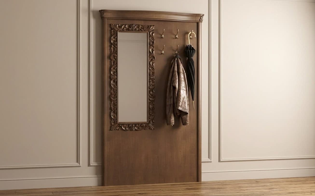 Cuier pentru hol Celisea, Lemn Masiv, 140 x 19 x 220 cm
