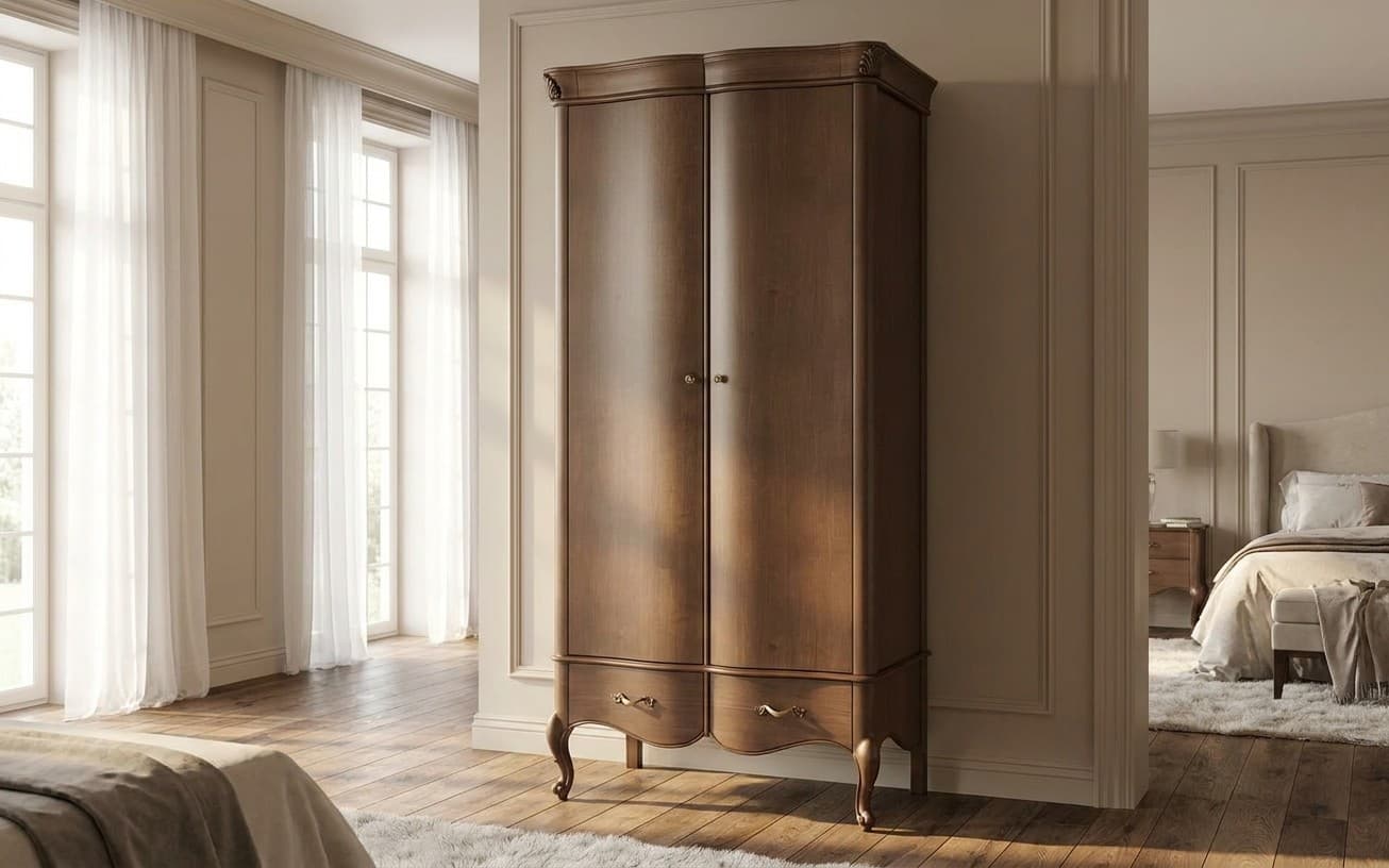 Dulap Celisea, 2 Uși, Lemn Masiv, 112 x 63 x 220 cm
