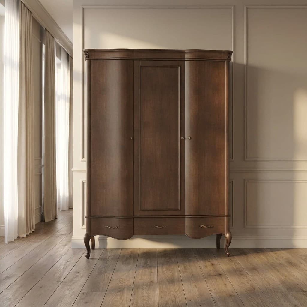 Dulap Celisea, 3 Uși, Lemn Masiv, 160 x 63 x 220 cm
