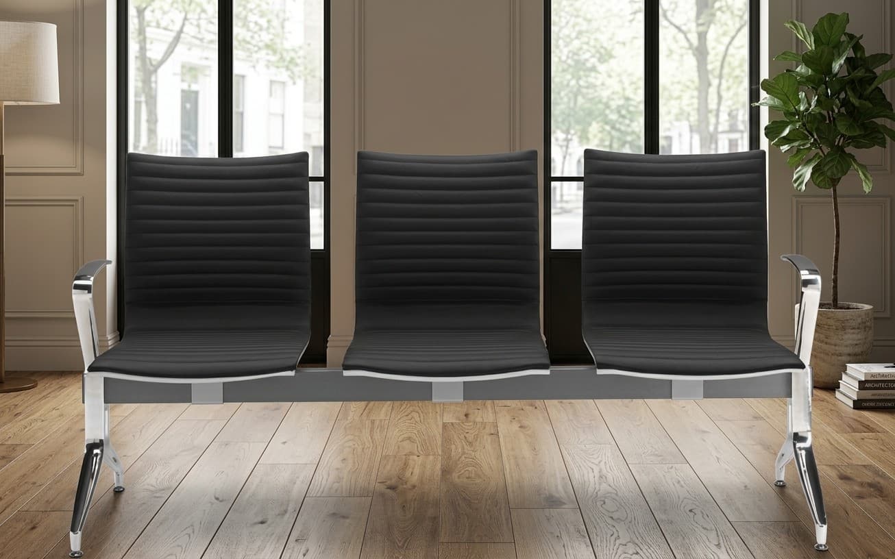 Kruna Bench Plus Linear – 3 locuri, banca asteptare modulara