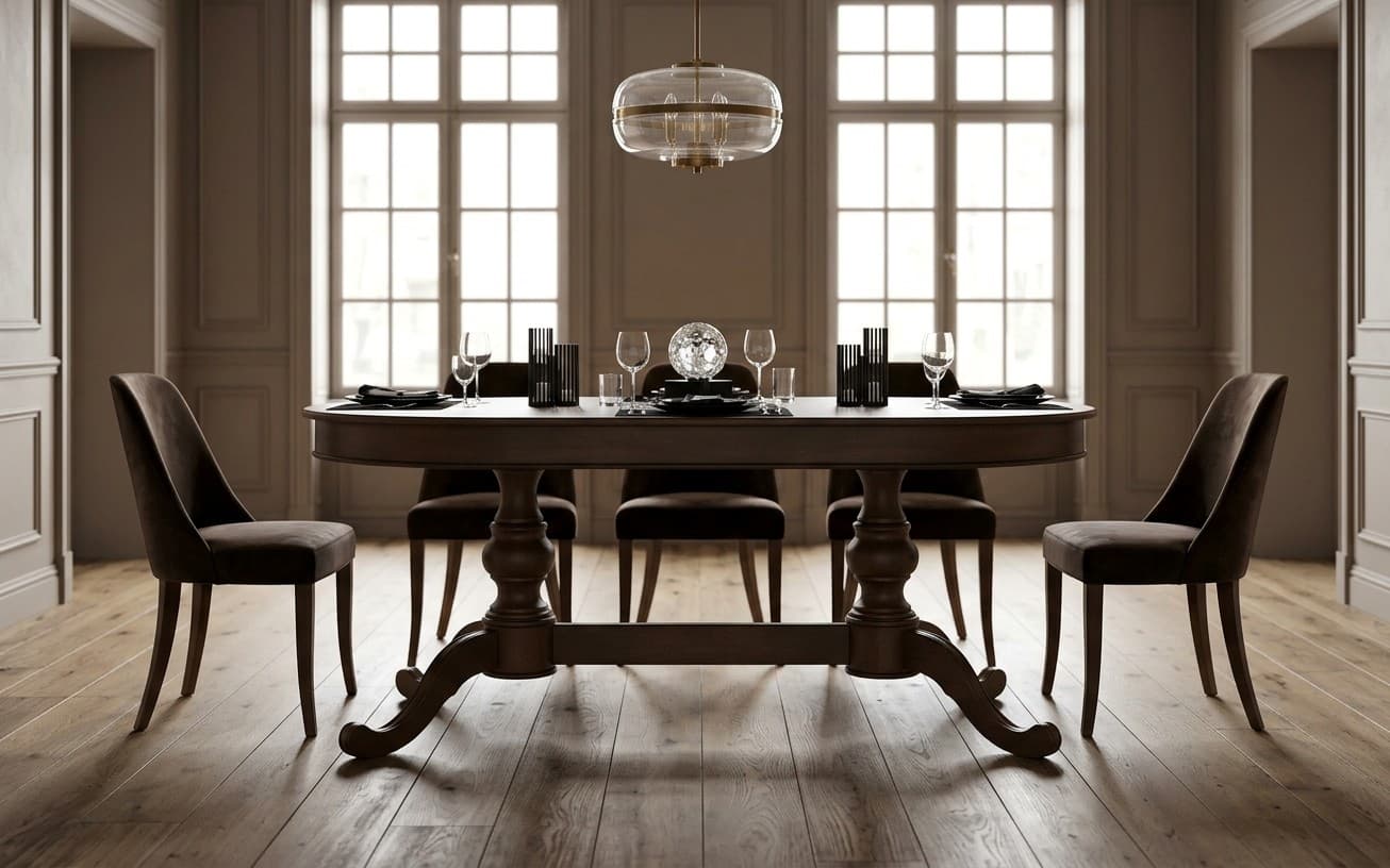 Masă de Dining Pliabilă Seraphia, Lemn Masiv, 180 x 100 x 79 cm