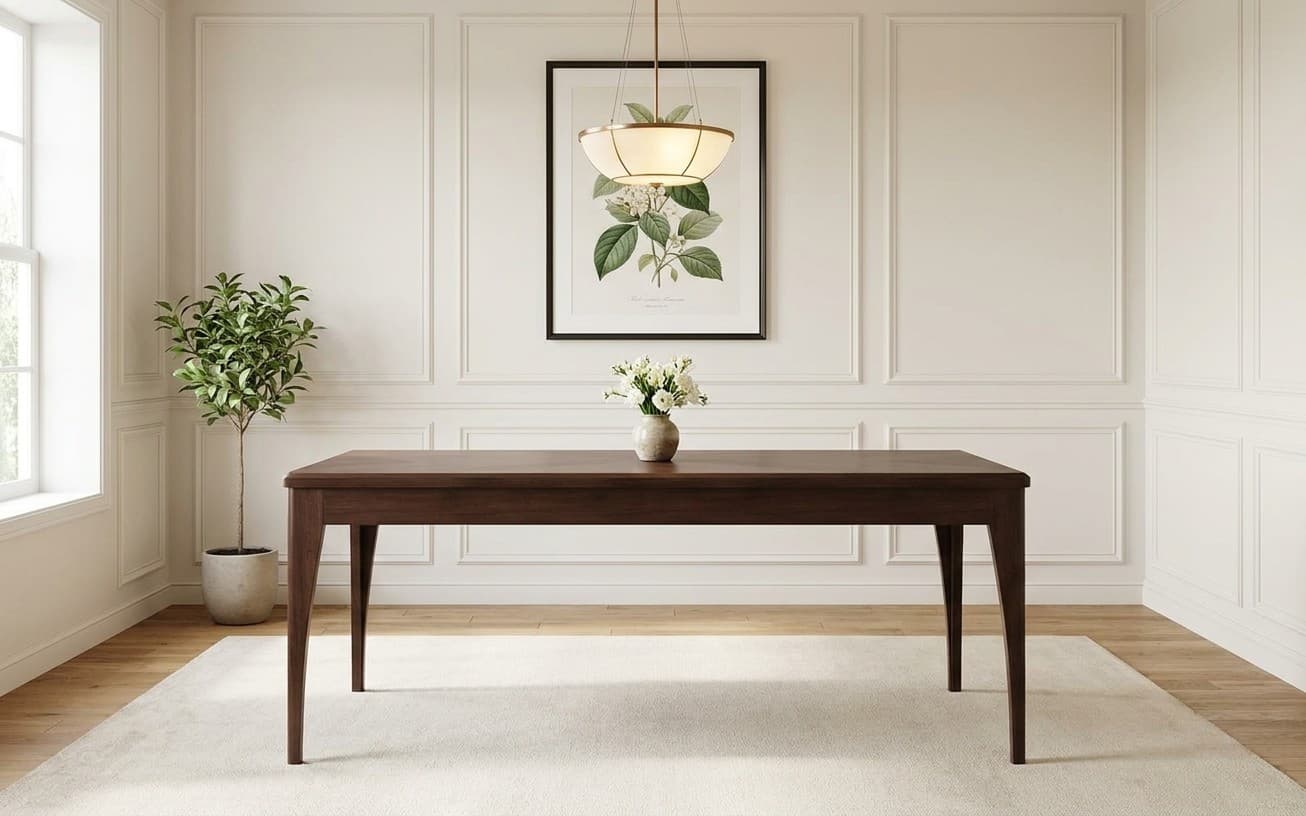 Masă de Dining Selvawood, Lemn Masiv, 200 x 95 x 78 cm
