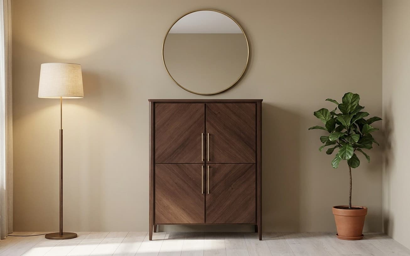 Bufet Selvawood, Lemn Masiv, 110x49,5x140 cm