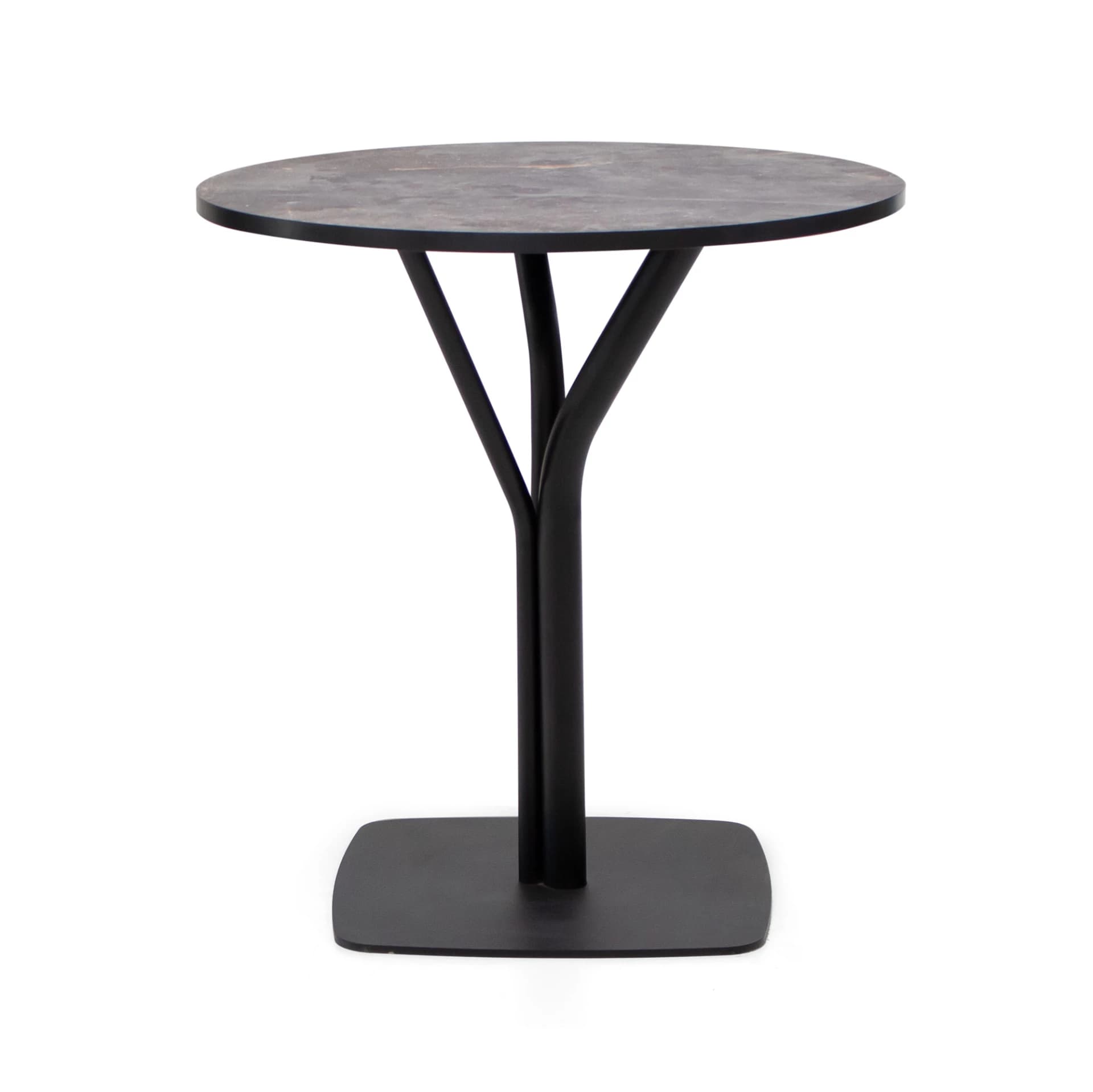 Masă Dining Masai, Metal Negru, Personalizabilă din lemn masiv