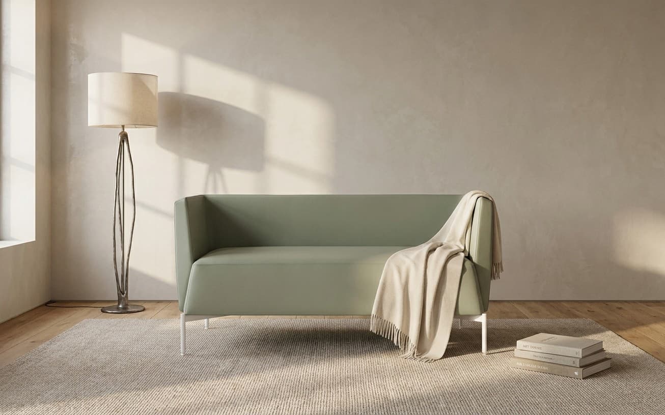 Canapea Kendo – 2 locuri, spatar jos, design modular