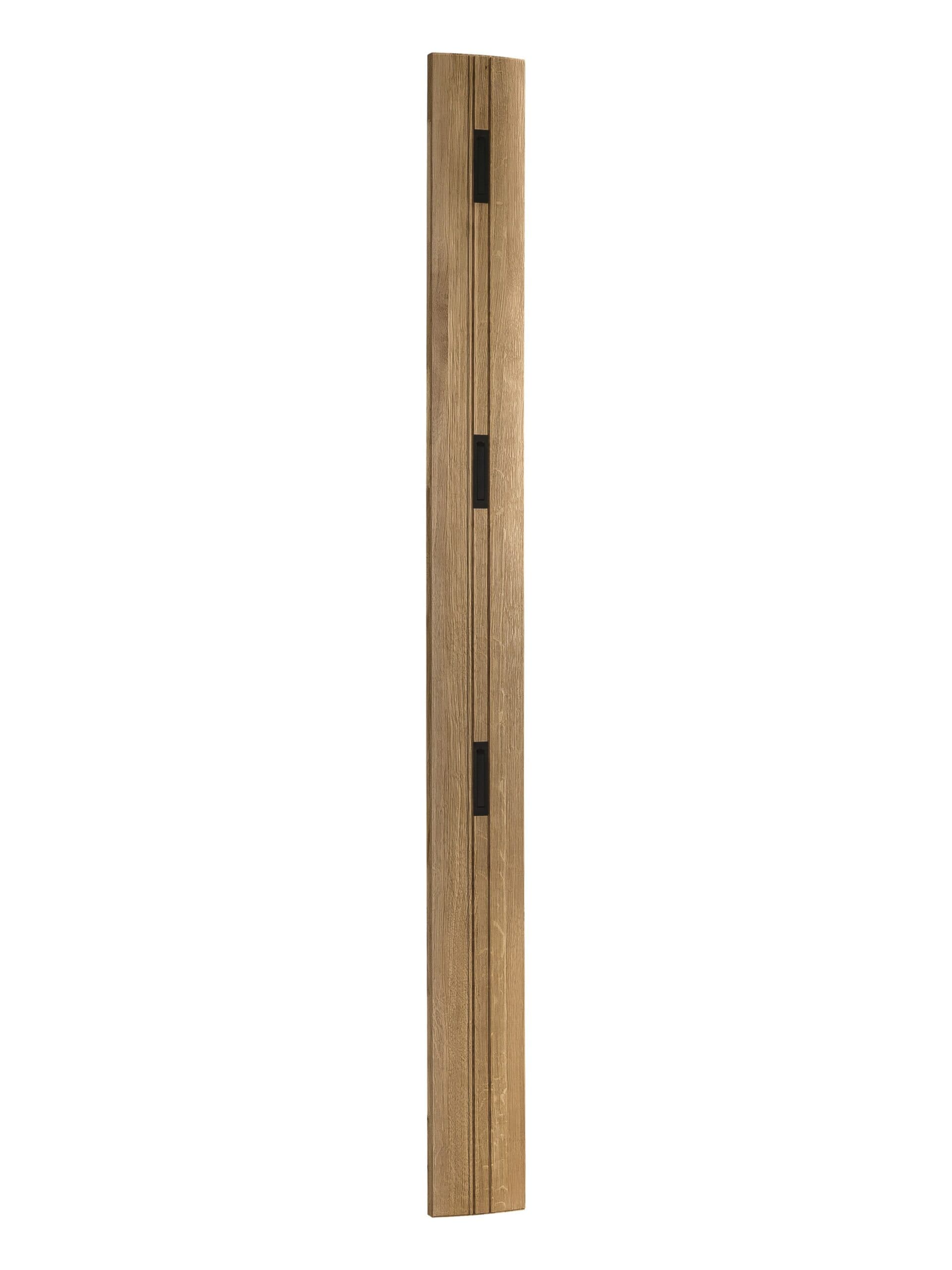 Cuier de Perete Lugano, Stejar Masiv, 15x4x180 cm