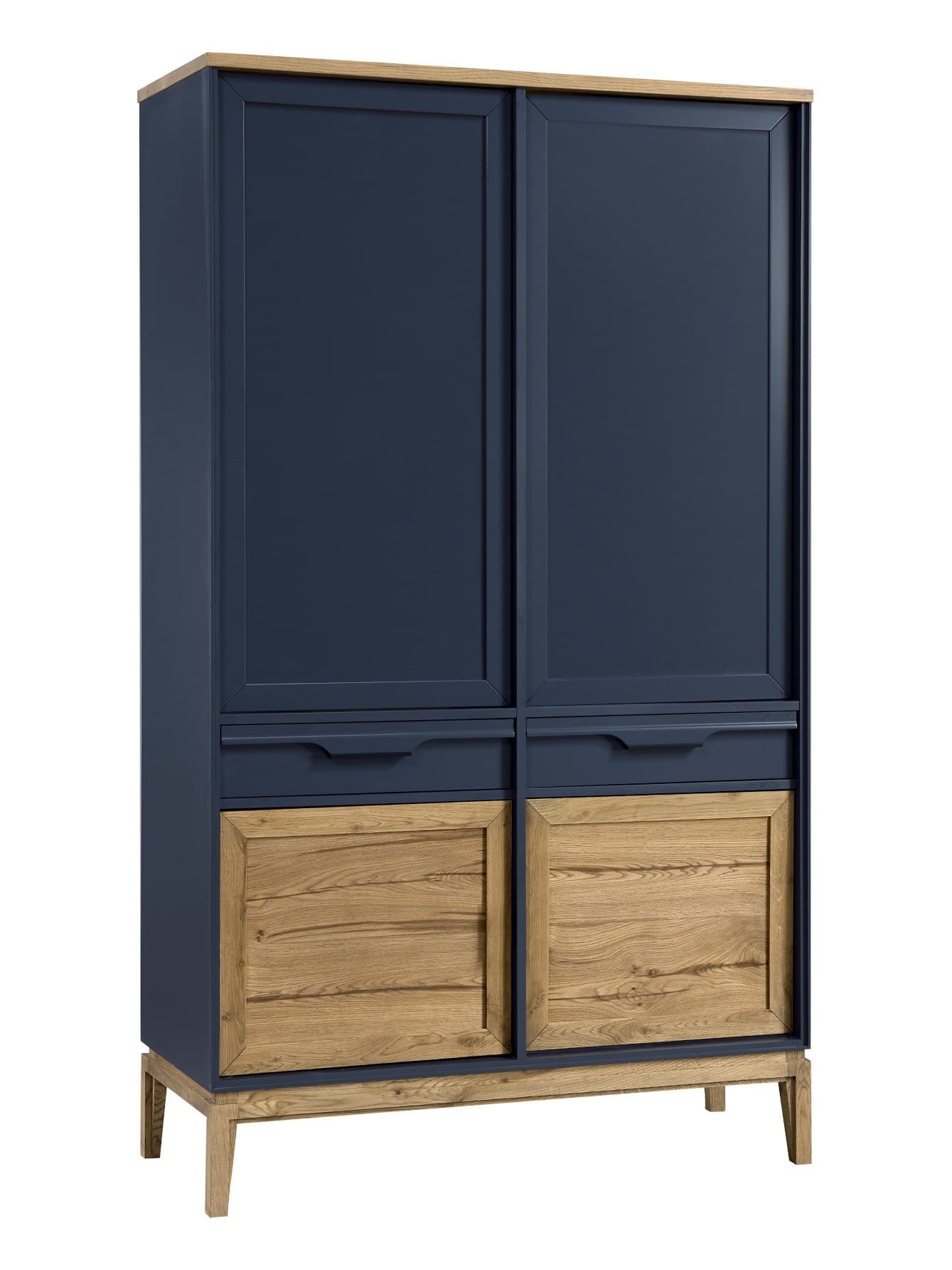 Dulap Cortina, Stejar Masiv, 107x55x196 cm