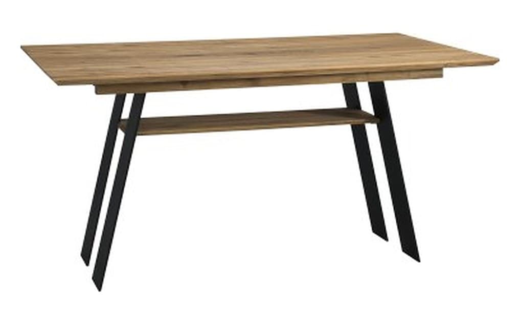Masă Extensibilă Vicenza, Stejar Masiv, 160-260x90x76 cm