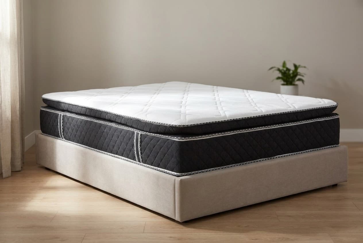 Saltea Model CloudNine, Arcuri Bonnell, Cu Memorie, Topper Integrat, 30cm