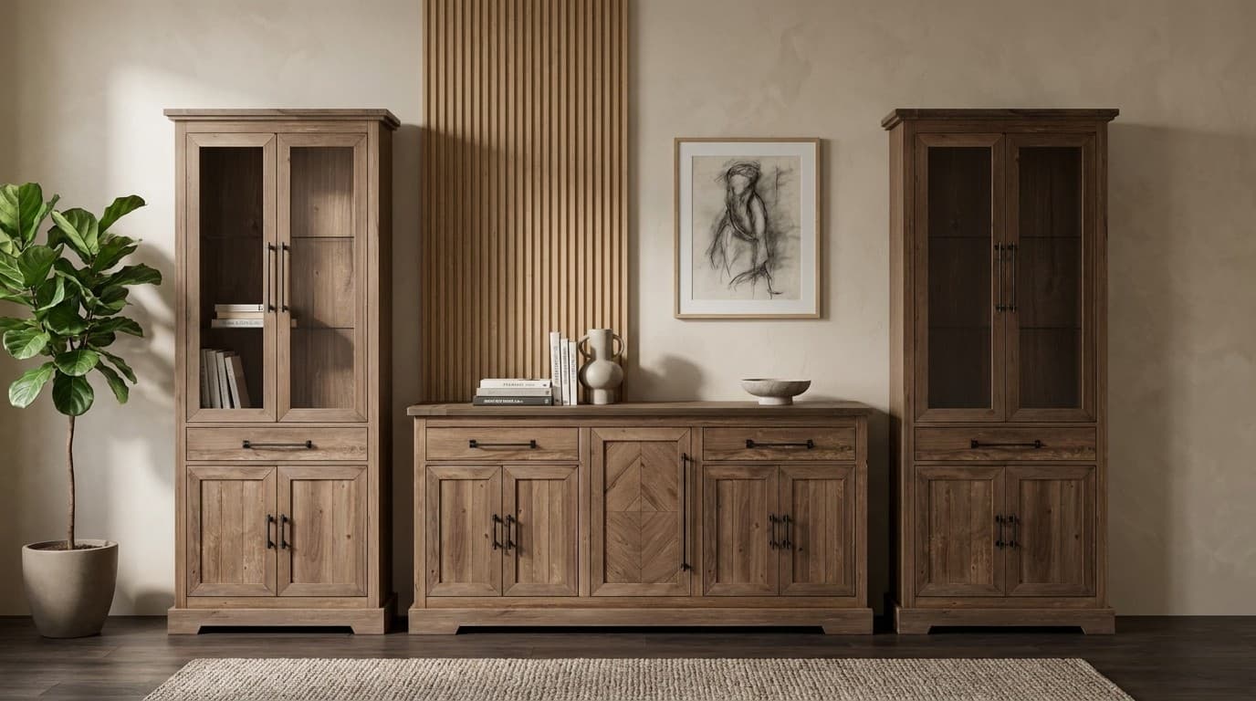 Set Living Brera, Stejar Antichizat