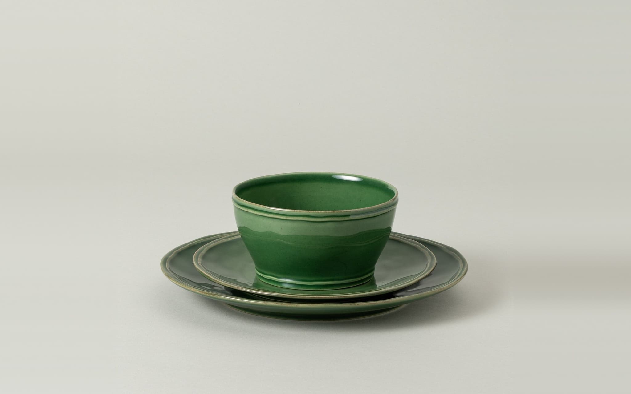 Set Veselă Fontana, 12 Piese, 4 Persoane, Verde Pădure