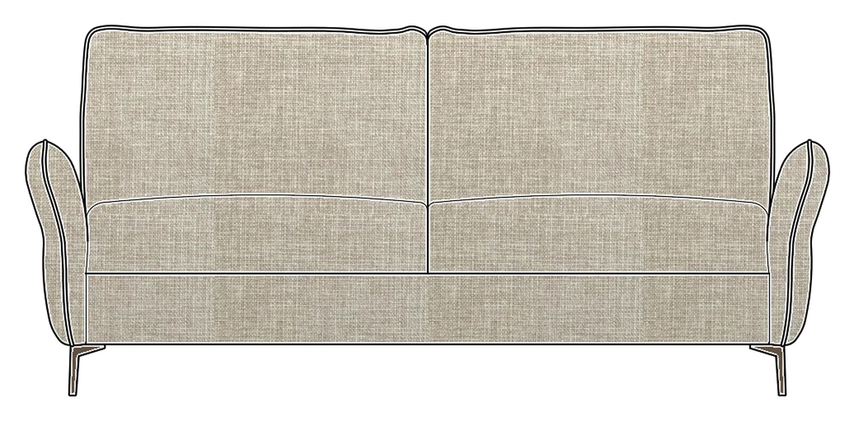 Canapea Extensibilă Verona, 193 x 104 cm — simulare în nuanța bej